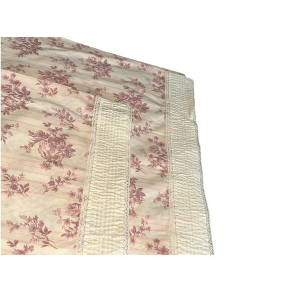 Vintage 70s Fieldcrest Perfection Percale Pillowcases Cream Pink Peach Floral 2 - Picture 6 of 8